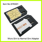 IPhone 4 のための正常な SIM のアダプターへの良質のプラスチック黒いマイクロ
